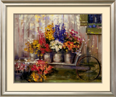 Wheelbarrow by Carol Elizabeth Pricing Limited Edition Print image