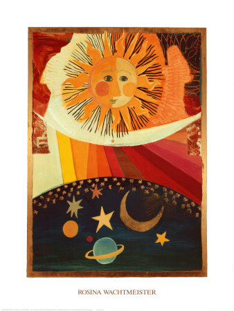 Sonne, Mond Und Sterne by Rosina Wachtmeister Pricing Limited Edition Print image
