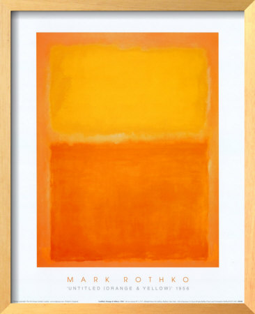 Untitled (Orange And Yellow), 1956 by Mark Rothko Pricing Limited Edition Print image