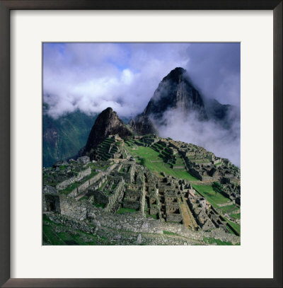 Machu Picchu Overlooking The Sacred Urubamba River Valley., Machu Picchu, Cuzco, Peru by Wes Walker Pricing Limited Edition Print image