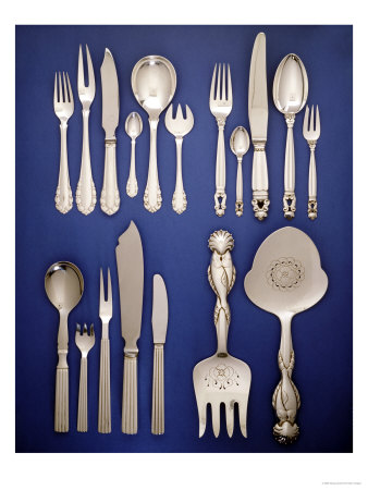 Danish Silver Flatware Services by Georg Jensen Pricing Limited Edition Print image