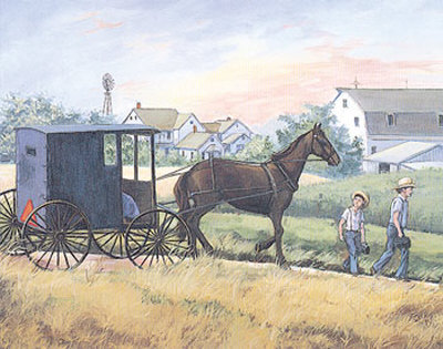 Amish Days by Sheri Clingan Pricing Limited Edition Print image