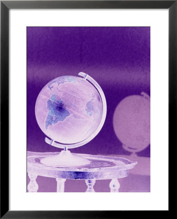 Globe On Table With Purple Tint by Terri Froelich Pricing Limited Edition Print image