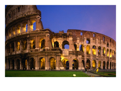 Colosseum At Night, Rome, Italy by Jon Davison Pricing Limited Edition Print image