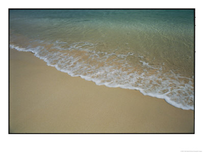 A View Of Surf Creeping Up Onto A Beach by Todd Gipstein Pricing Limited Edition Print image