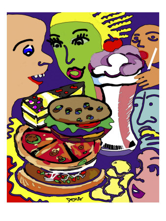 Fast Food Junkies by Diana Ong Pricing Limited Edition Print image