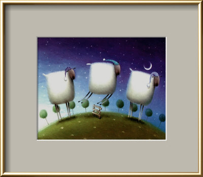Insomniac Sheep by Rob Scotton Pricing Limited Edition Print image