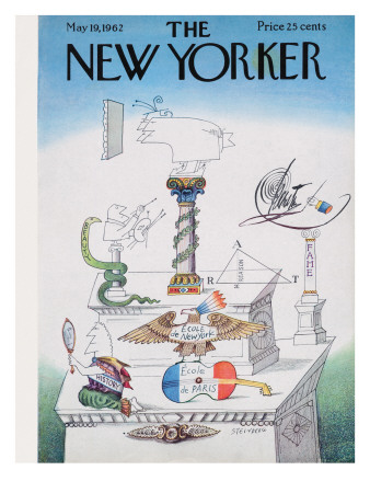 The New Yorker Cover - May 19, 1962 by Saul Steinberg Pricing Limited Edition Print image