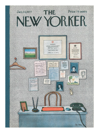The New Yorker Cover - January 24, 1977 by Pierre Letan Pricing Limited Edition Print image