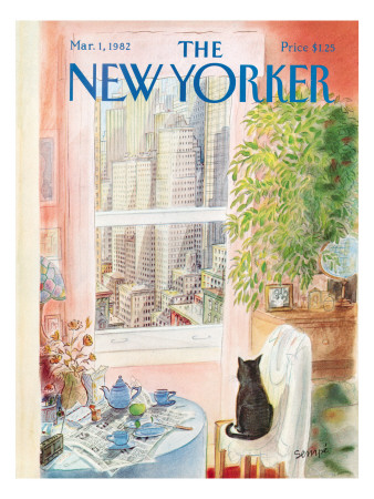 The New Yorker Cover - March 1, 1982 by Jean-Jacques Sempé Pricing Limited Edition Print image