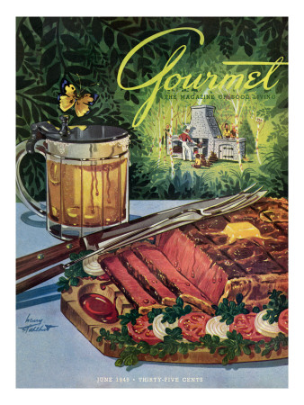 Gourmet Cover - June 1949 by Henry Stahlhut Pricing Limited Edition Print image