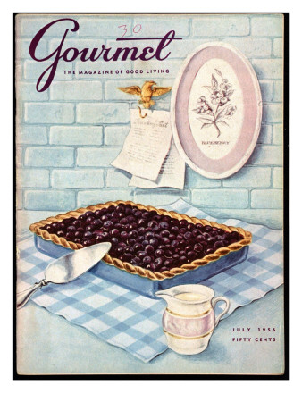 Gourmet Cover - July 1956 by Hilary Knight Pricing Limited Edition Print image