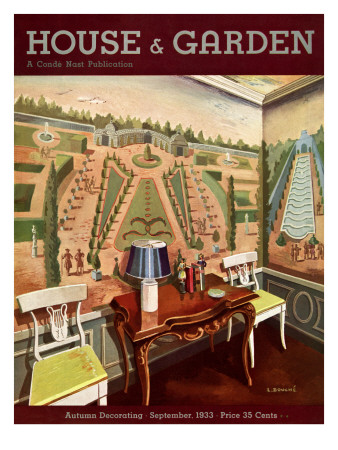 House & Garden Cover - September 1933 by Louis Bouche Pricing Limited Edition Print image