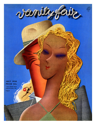 Vanity Fair Cover - July 1935 by Garretto Pricing Limited Edition Print image