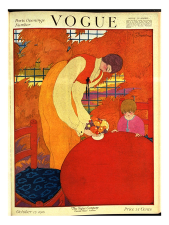 Vogue Cover - October 1918 by Georges Lepape Pricing Limited Edition Print image