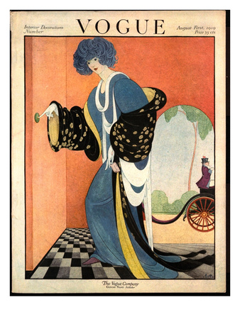 Vogue Cover - August 1919 by George Wolfe Plank Pricing Limited Edition Print image