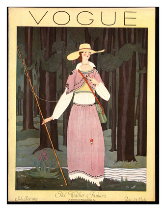 Vogue Cover - July 1924 by Georges Lepape Pricing Limited Edition Print image