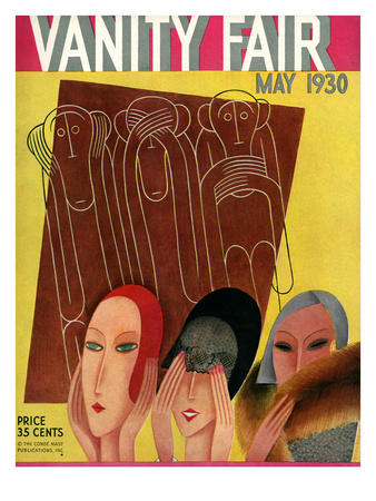 Vanity Fair Cover - May 1930 by Miguel Covarrubias Pricing Limited Edition Print image