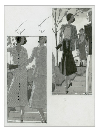 Vogue - April 1930 by Jean Pages Pricing Limited Edition Print image