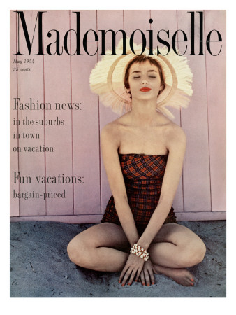 Mademoiselle Cover - May 1954 by Herman Landshoff Pricing Limited Edition Print image