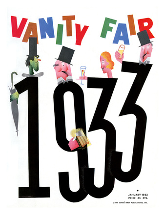 Vanity Fair Cover - January 1933 by Frederick Chance Pricing Limited Edition Print image