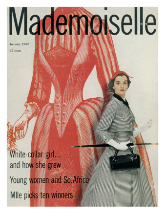 Mademoiselle Cover - January 1952 by Stephen Colhoun Pricing Limited Edition Print image