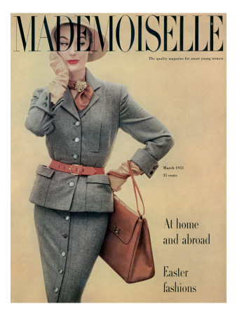 Mademoiselle Cover - March 1951 by Herman Landshoff Pricing Limited Edition Print image