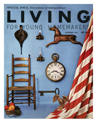 Living For Young Homemakers Cover - September 1958 by Bill Margerin Pricing Limited Edition Print image