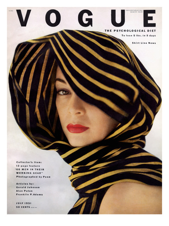 Vogue Cover - July 1951 by Clifford Coffin Pricing Limited Edition Print image