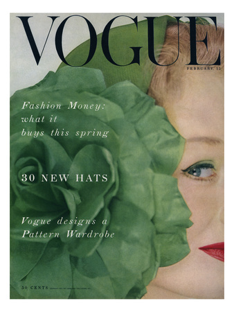 Vogue Cover - February 1953 by Erwin Blumenfeld Pricing Limited Edition Print image