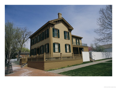 Exterior Of President Abraham Lincolns Home by Paul Damien Pricing Limited Edition Print image