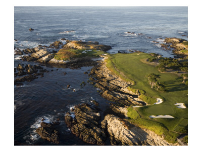 Cypress Point Gol Course Hole 16 And 17 by Stephen Szurlej Pricing Limited Edition Print image