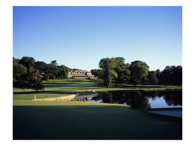 Baltusrol Golf Club, Hole 4, The Pond At The Clubhouse by Stephen Szurlej Pricing Limited Edition Print image