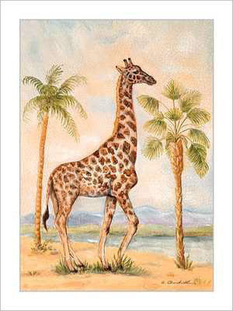 Giraffe Africana by Alexandra Churchill Pricing Limited Edition Print image
