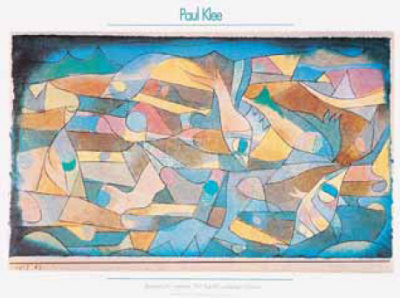 Playing Fish Miniature Art by Paul Klee Pricing Limited Edition Print image