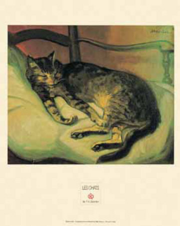 Cat Lying Down Ii, C.1898 by Théophile Alexandre Steinlen Pricing Limited Edition Print image