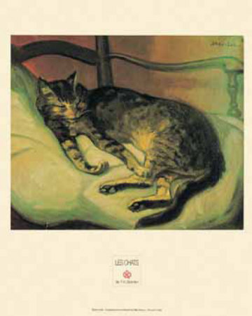 Cat Lying Down Ii, C.1898 by Theophile Alexandre Steinlen Pricing Limited Edition Print image