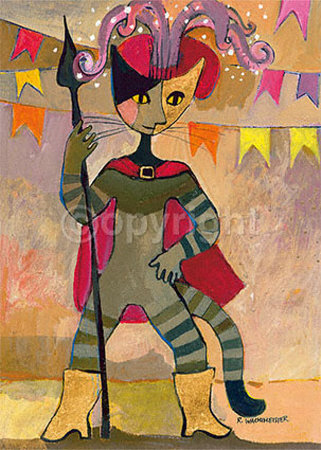 Il Gatto Con Gli Stivali by Rosina Wachtmeister Pricing Limited Edition Print image