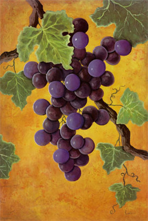 Red Wine Grapes by Jennifer Lorton Pricing Limited Edition Print image