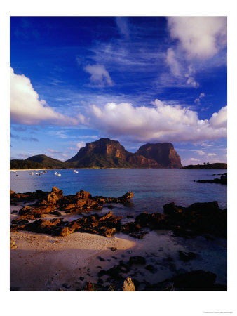 Mountains And Lagoon, Australia by Richard I'anson Pricing Limited Edition Print image