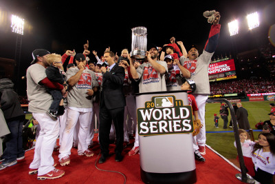 2011 World Series Game 7 - Rangers V Cardinals, St Louis, Mo - October 28: Lance Berkman by Pool Pricing Limited Edition Print image