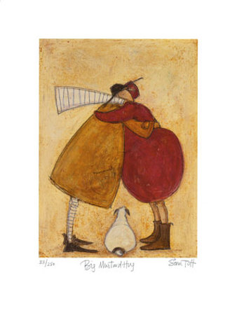 Big Mustard Hug by Sam Toft Pricing Limited Edition Print image