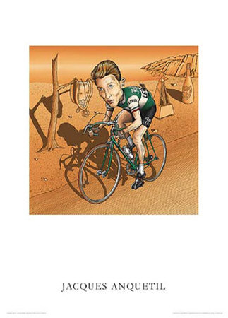 Jacques Anquetil by Dave Brinton Pricing Limited Edition Print image