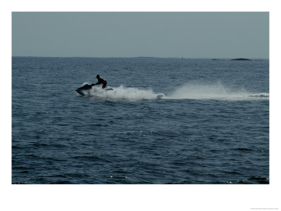Jet Ski Rides Across Long Island Sound by Todd Gipstein Pricing Limited Edition Print image