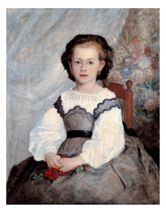 Portrait Of Mademoiselle Romaine Lacaux, 1864 by Pierre-Auguste Renoir Pricing Limited Edition Print image