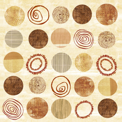 Twenty Five Circular Variations I by Louise Anglicas Pricing Limited Edition Print image