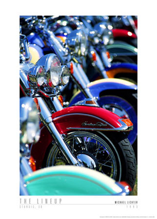 The Lineup, Sturgis, South Dakota, 1993 by Michael Lichter Pricing Limited Edition Print image