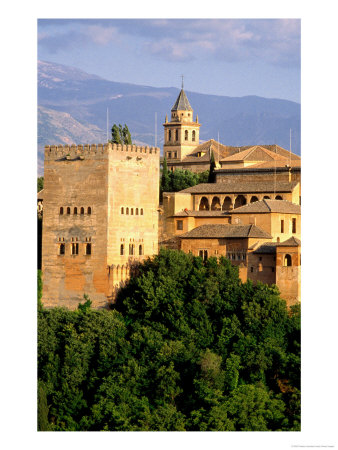 Alhambra (Red Fort) Buildings, Granada, Spain by Jonathan Chester Pricing Limited Edition Print image