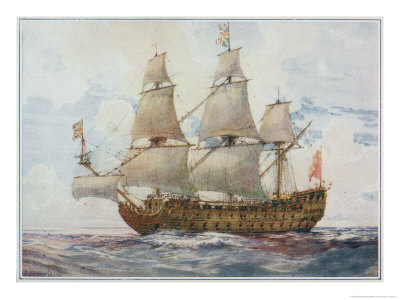 British Naval Ship by Gregory Robinson Pricing Limited Edition Print image