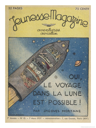 Yes, A Voyage To The Moon Is Possible! by Marcel Jeanjean Pricing Limited Edition Print image